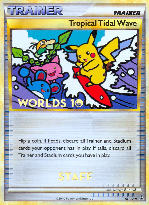 HeartGold SoulSilver Staff Promo's Tropical Tidal Wave #18